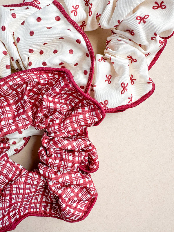 Large Red Scrunchy Set