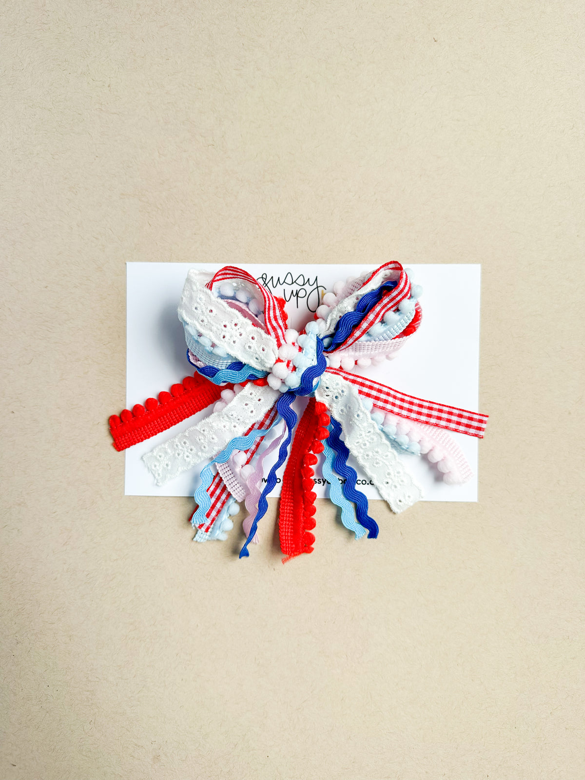 Party in the USA Ribbon Pigtail Set