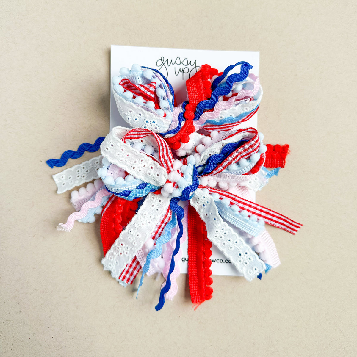 Party in the USA Ribbon Pigtail Set