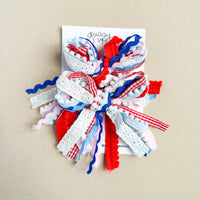 Party in the USA Ribbon Pigtail Set