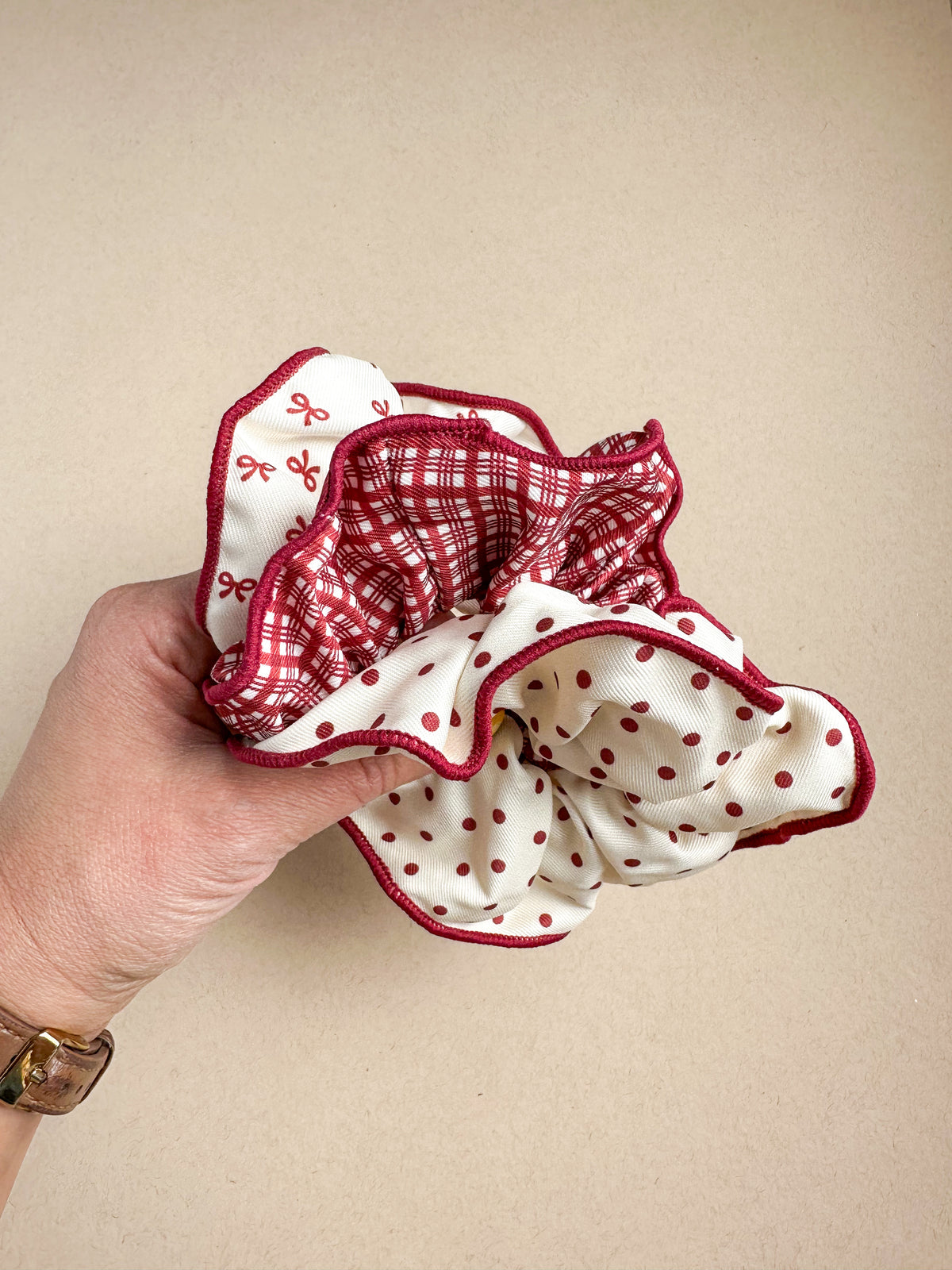 Large Red Scrunchy Set