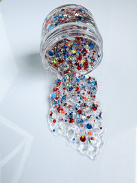 Yankee Doodle Hair Glitter
