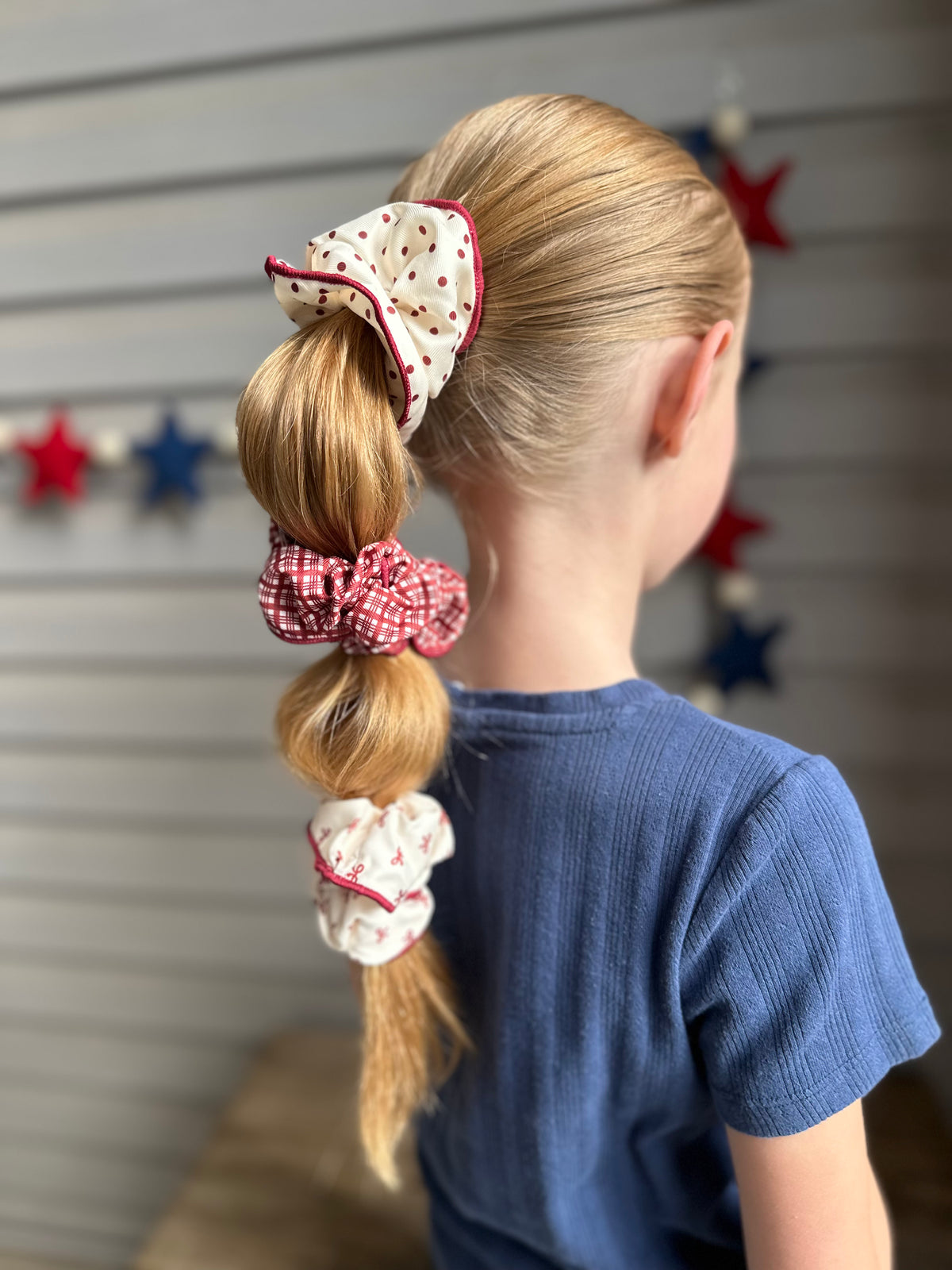 Large Red Scrunchy Set