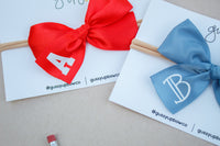 Custom Initial Satin Bow | Back to School 24 Collection