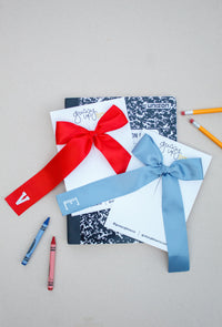 Custom Initial Satin Bow | Back to School 24 Collection