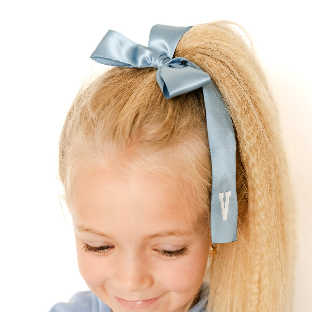 Custom Initial Satin Bow | Back to School 24 Collection