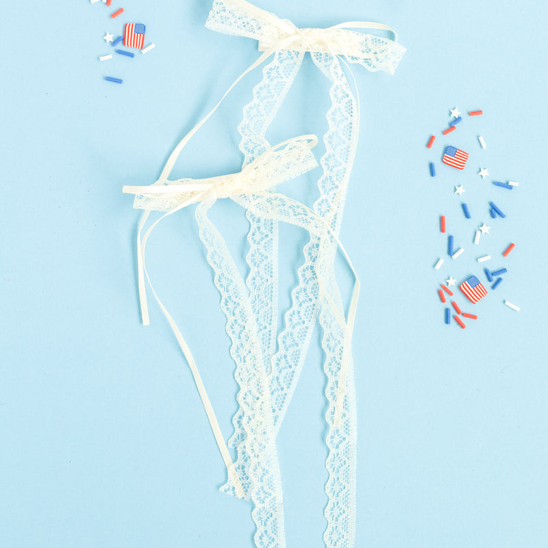 Liberty Lace Pigtail Set | Yankee Doodle Darling Collection