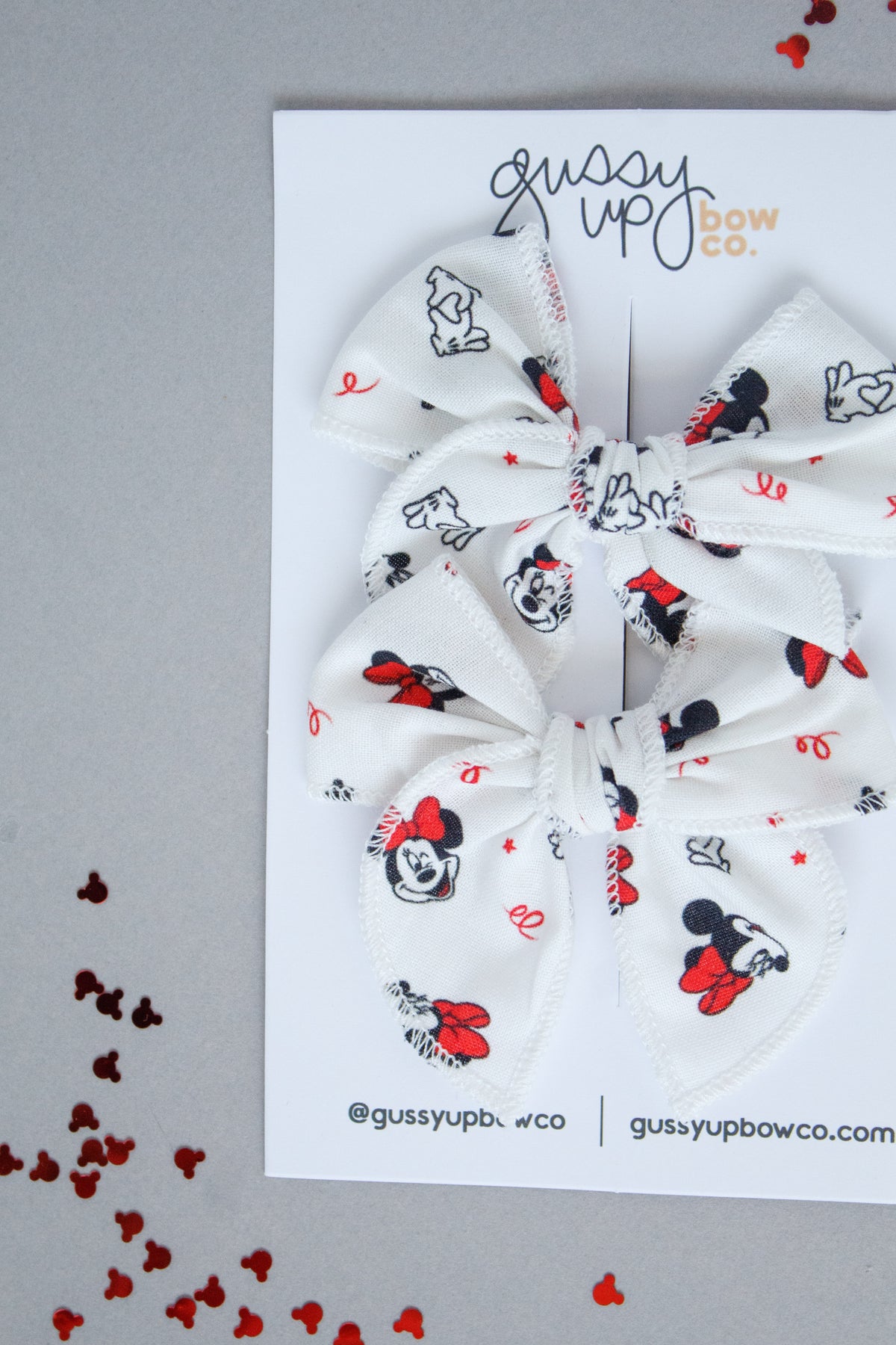 Heart Hands Minnie Whimsy Pigtail Set | Happiest Place Collection