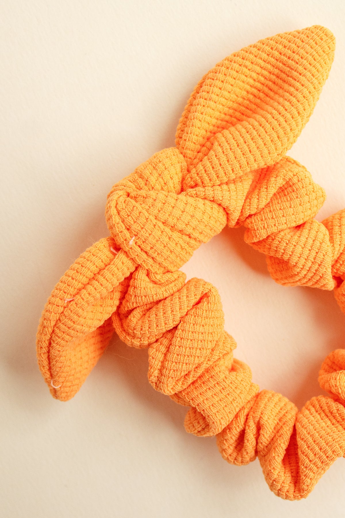 Neon Orange Waffle | Scrunchy