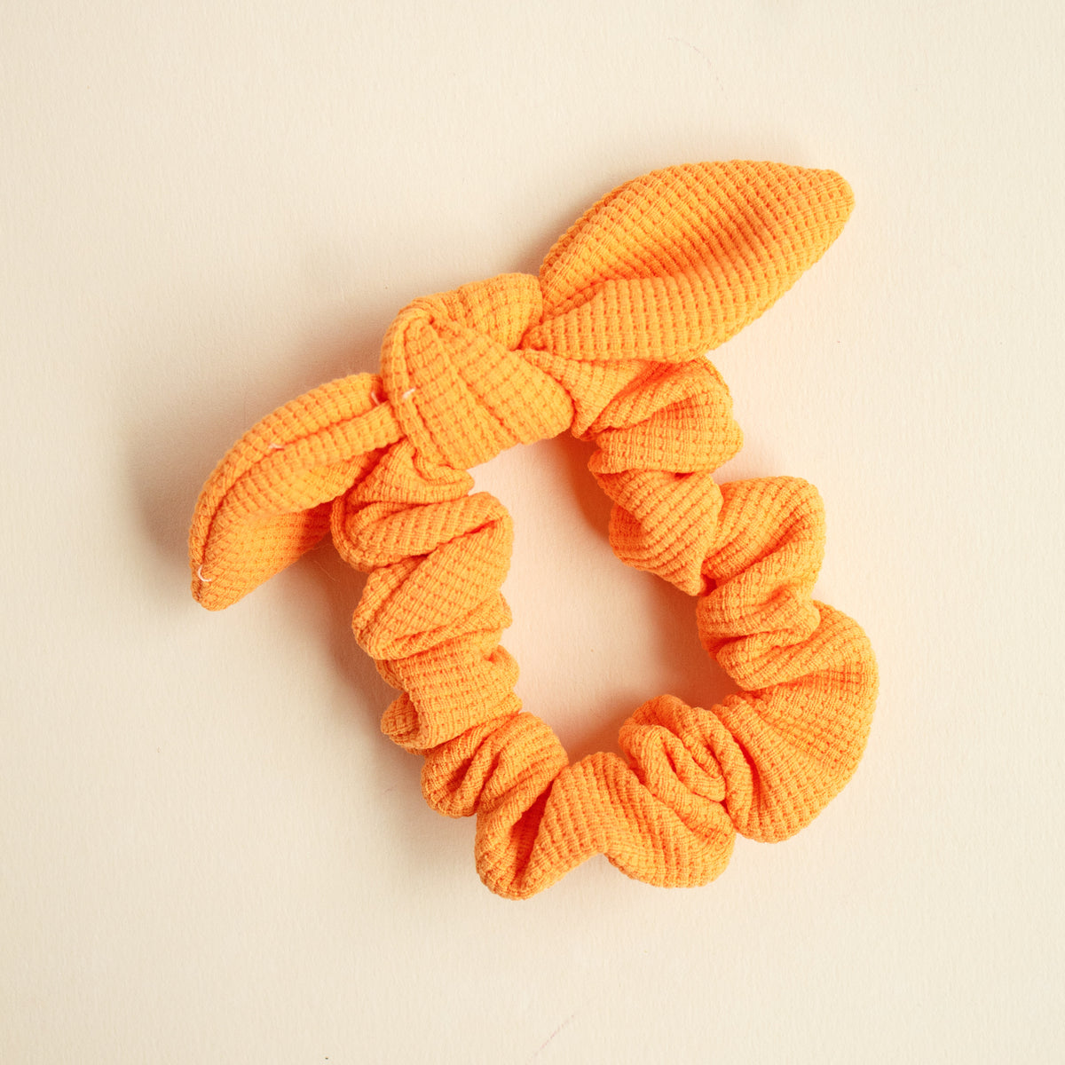 Neon Orange Waffle | Scrunchy