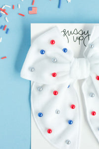 Patriotic Pearl | Whimsy Bow