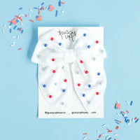 Patriotic Pearl | Whimsy Bow