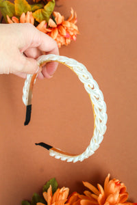 Braided Pearl Headband