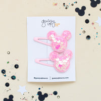 Pink Sequin Mouse Clip Set | Happiest Place Collection