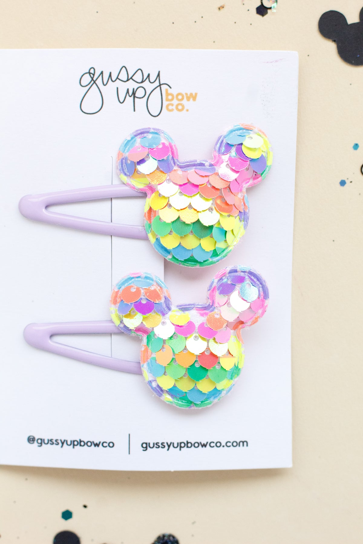 Rainbow Sequin Mouse Clip Set | Happiest Place Collection