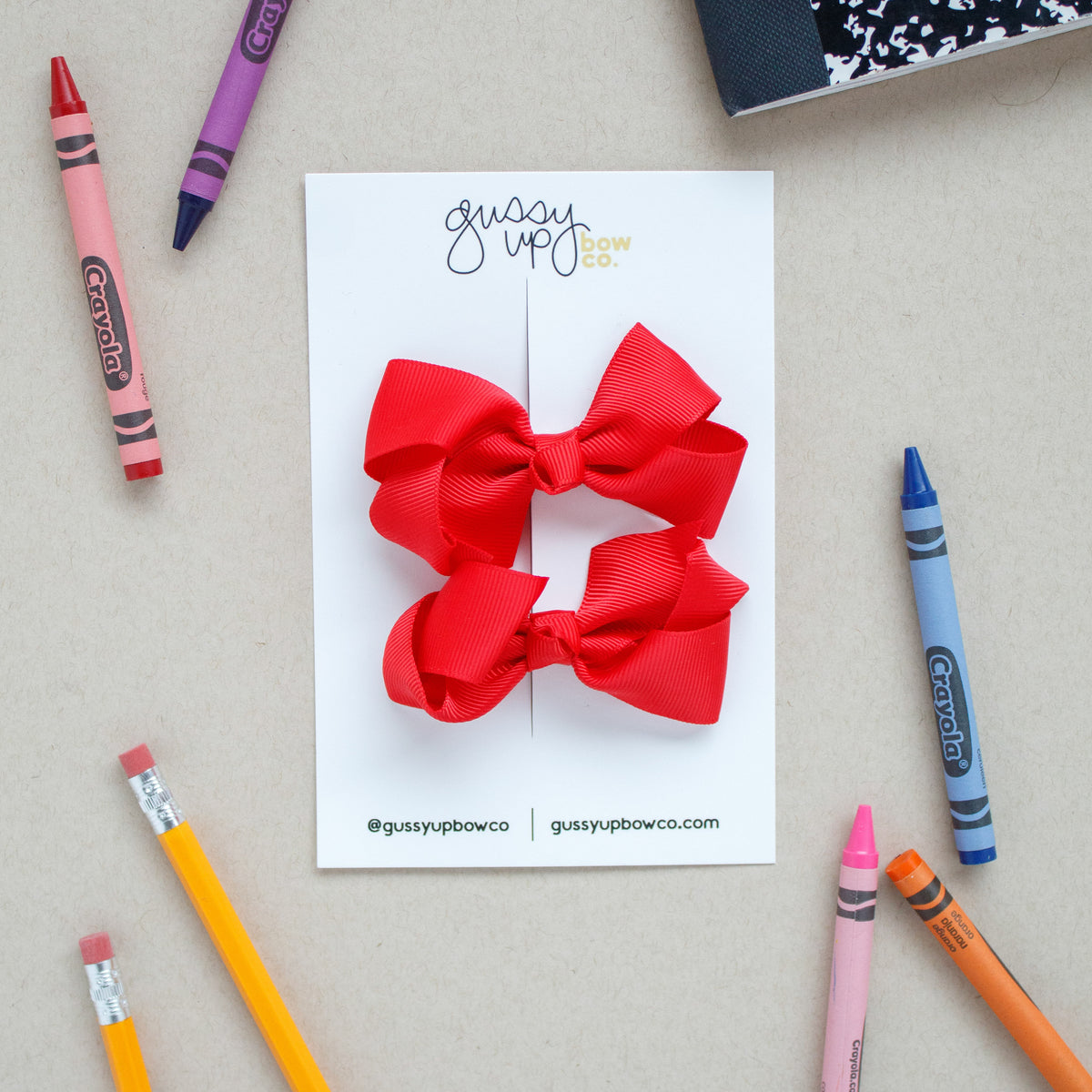 Red Glam Pigtail Set | Back to School 24 Collection