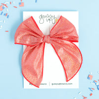Red Shimmer | Whimsy Bow