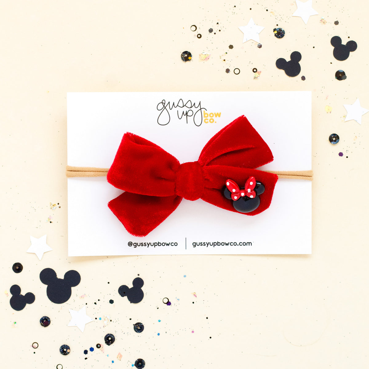 Red Velvet Bow Charm  | Classic Bow | Happiest Place Collection