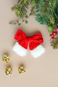 Santa Baby Velvet Bow