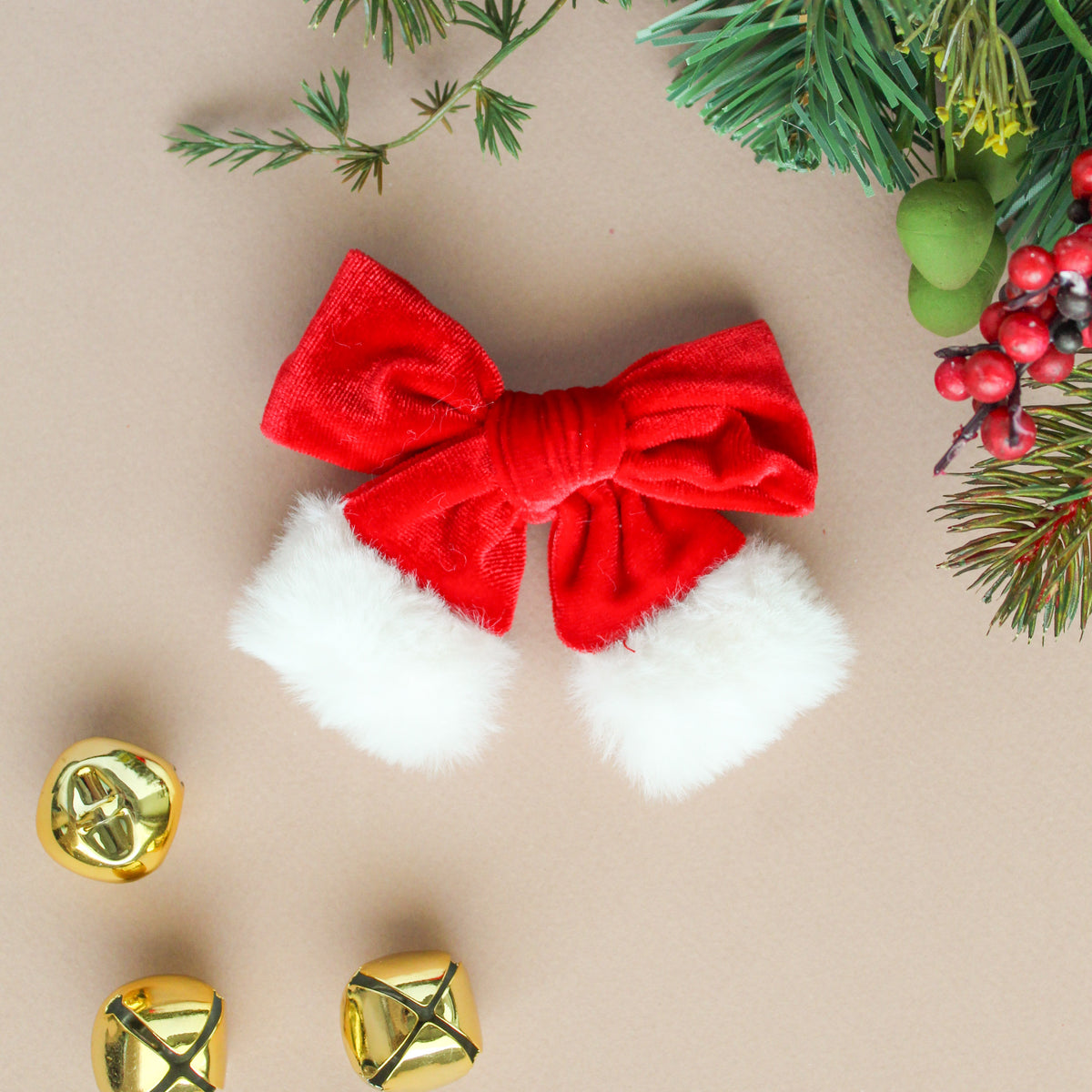 Santa Baby Velvet Bow