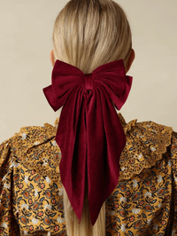 Holly Berry Large Bow Barrette