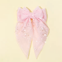 Pink Sequin Extra Bow