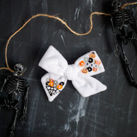 Cobwebs Sequin Bow | Halloween 24 Collection