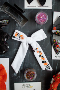 Cobwebs Sequin Extra Bow | Halloween 24 Collection