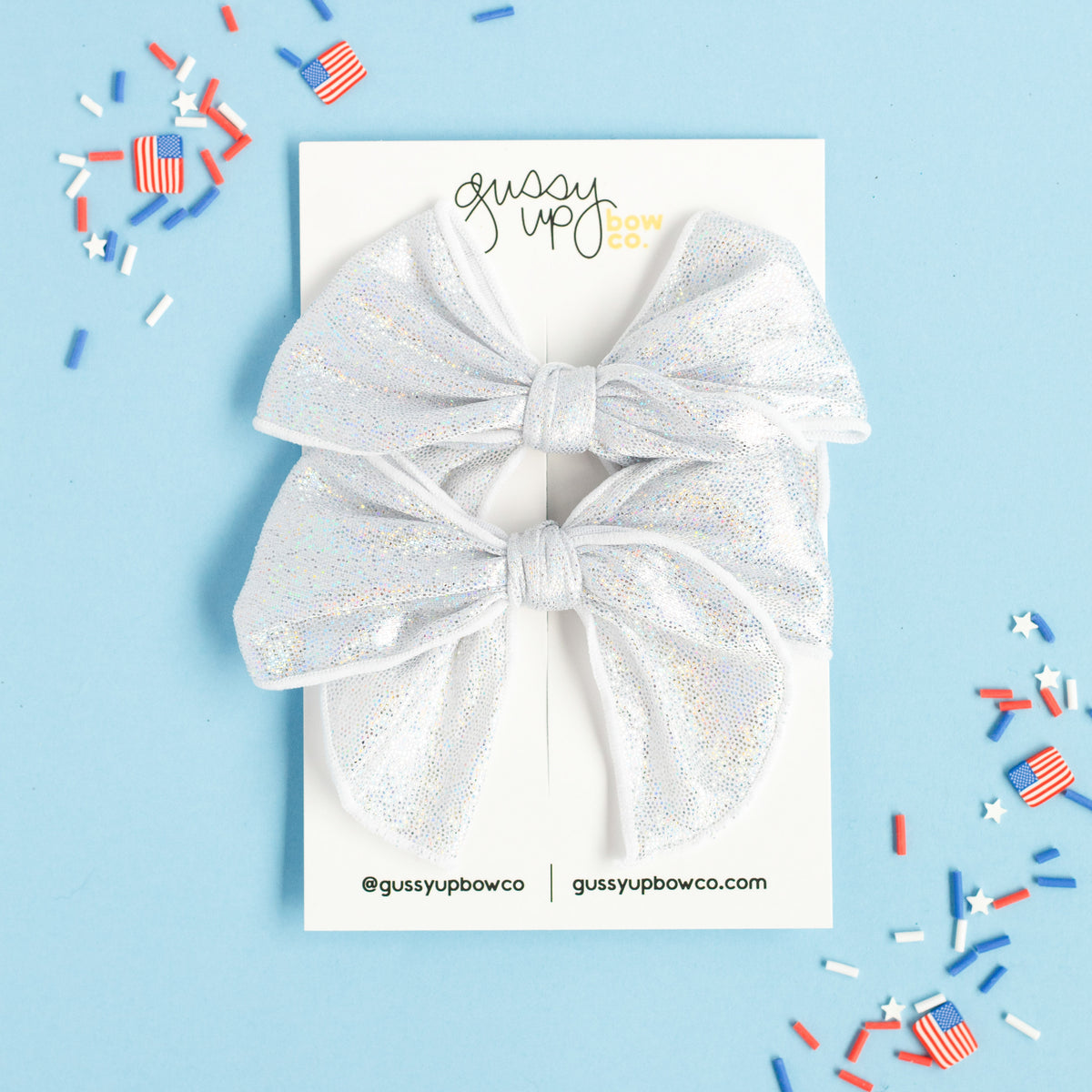 Silver Shimmer | Whimsy Pigtail Set