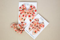 Strawberry Whimsy Pigtail Set | Tutti Fruity Collection