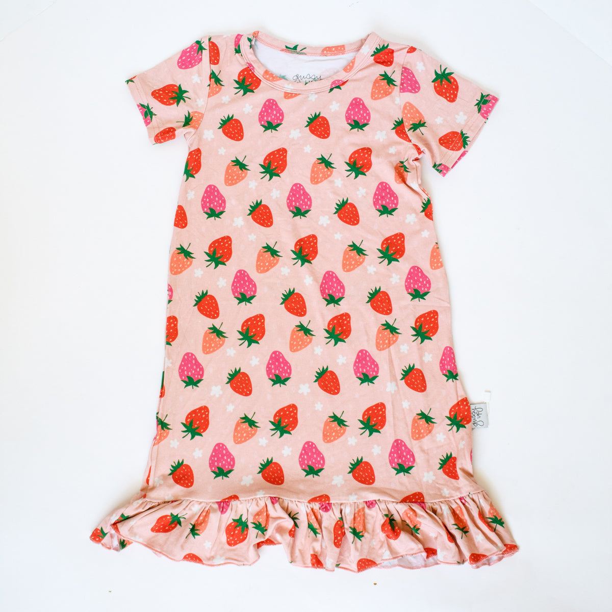 Strawberry Bamboo Nightgown