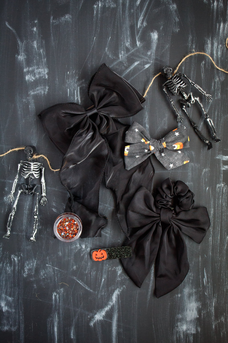 Black Fancy Bow | Halloween 24 Collection