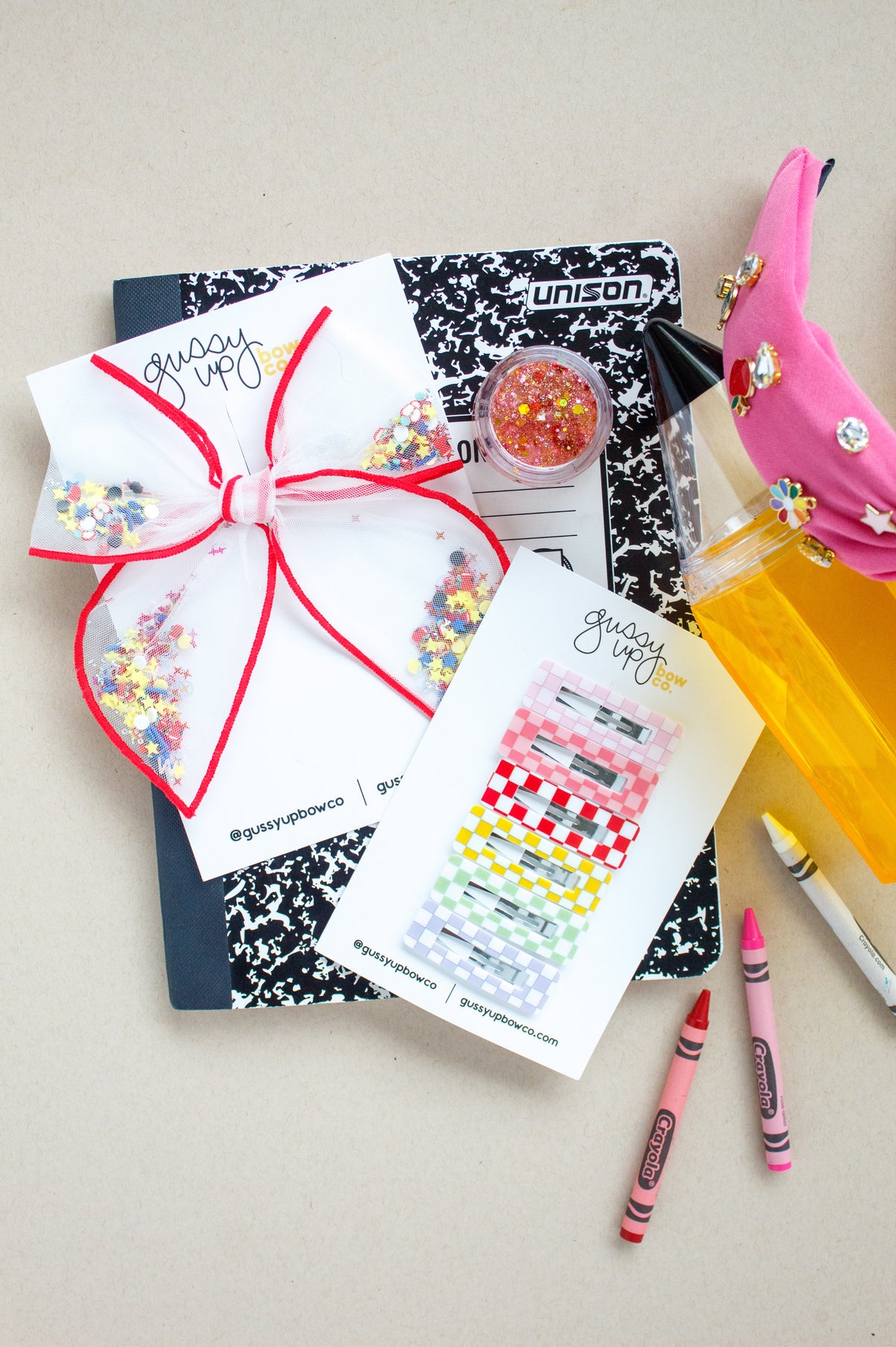 Checker Snap Clip Set | Back to School 24 Collection