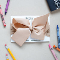 Tan Glam Bow | Back to School 24 Collection