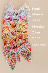 Mabel Floral Whimsy Pigtail Set