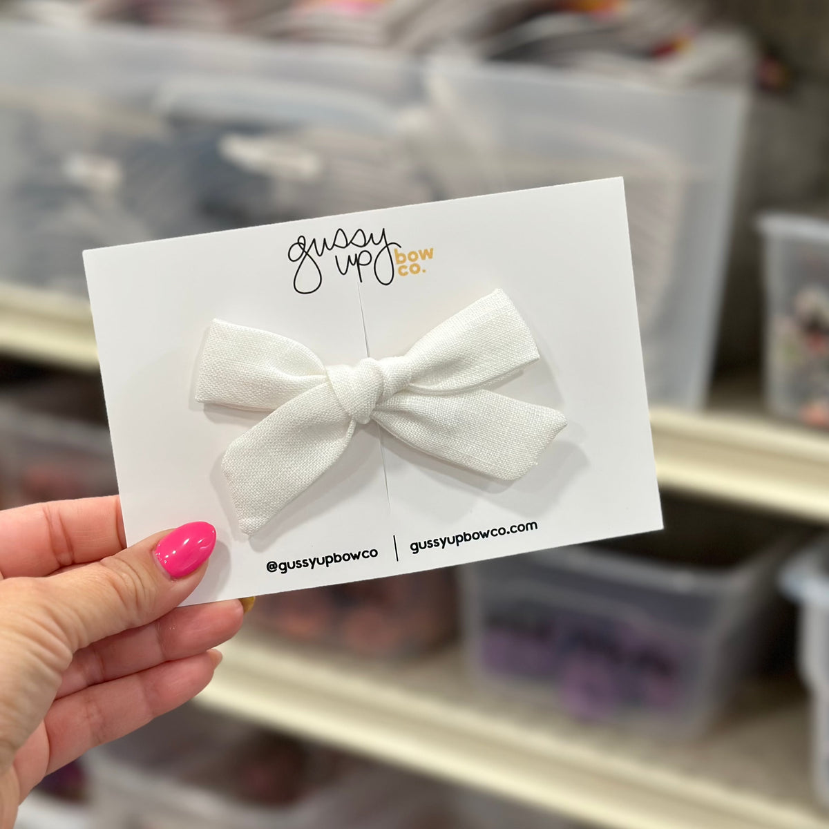 White Linen | School Girl Bow | School is Cool Collection