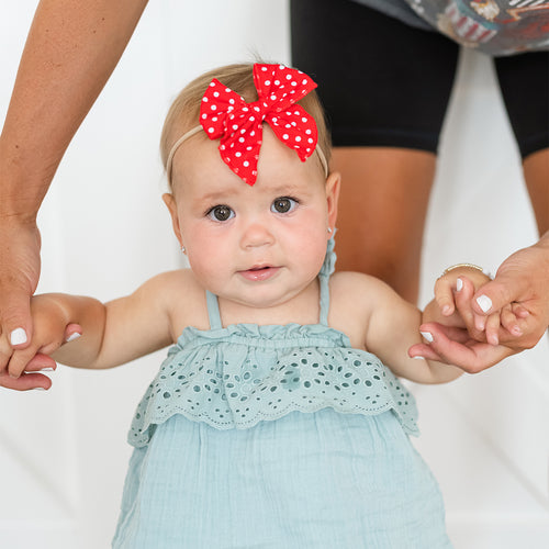 Red Polka Dot Whimsy Bow