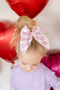 Lilac Checker | Whimsy Bow