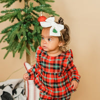 Christmas Tree Embroidered Bow | Christmas 24 Collection