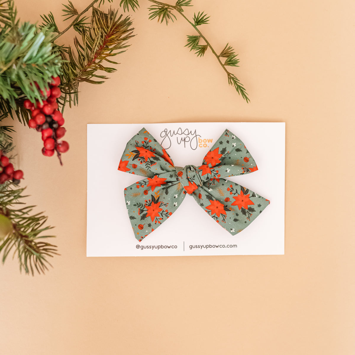 Poinsettia | Classic Bow | Christmas 23 Collection