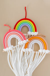 Neutral Rainbow Bow Organizer