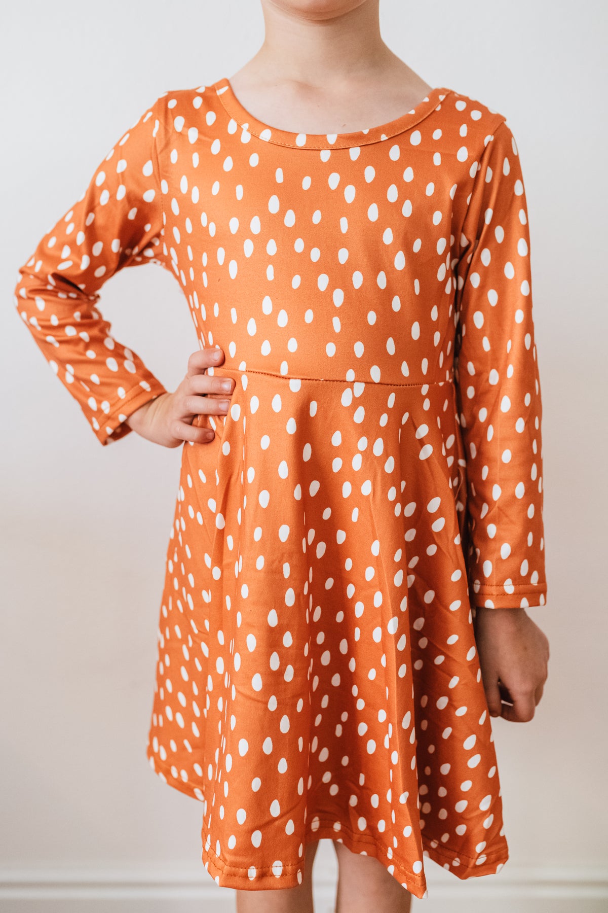 Rust Dot Dress