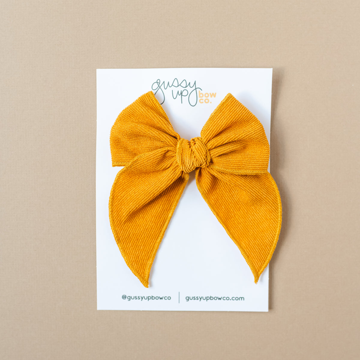 Mustard Corduroy | Whimsy Bow