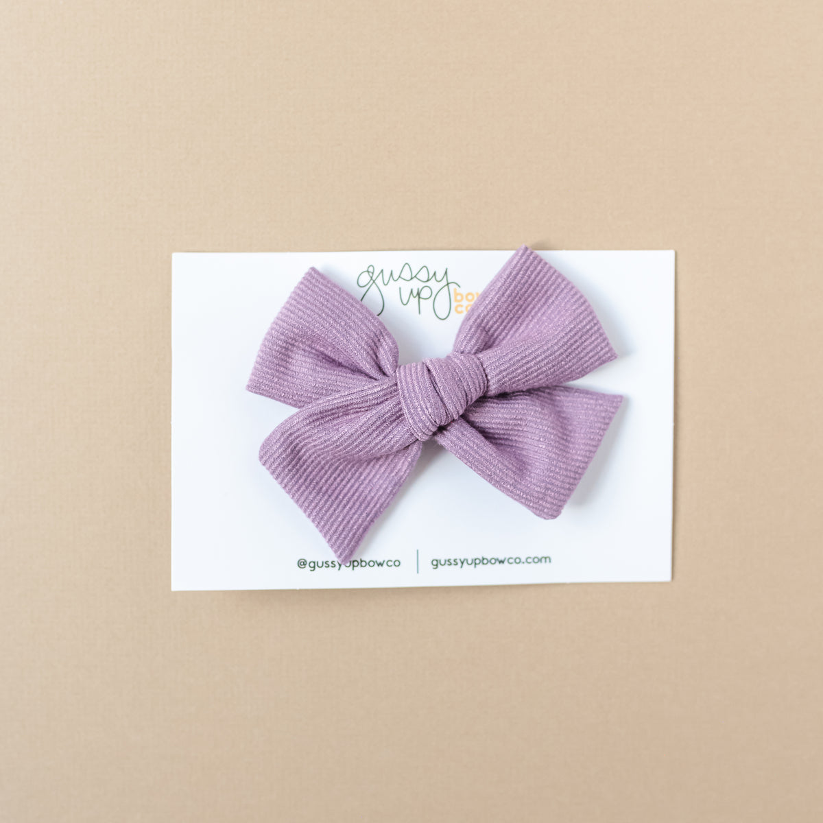 Lavender Corduroy | Classic Bow