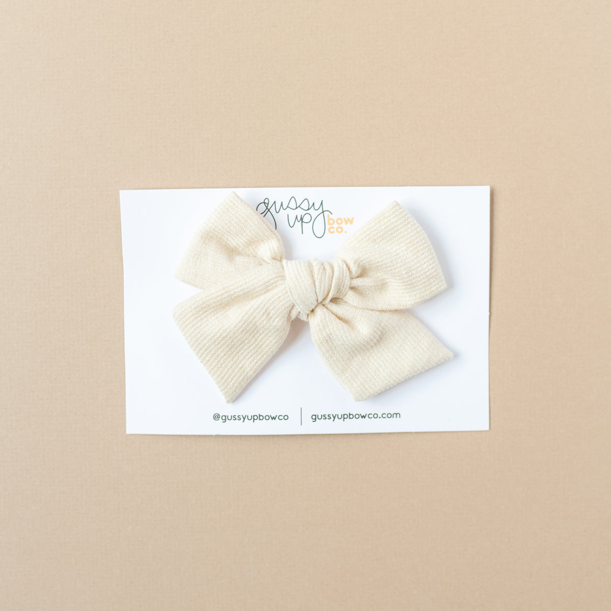 Cream Corduroy | Classic Bow