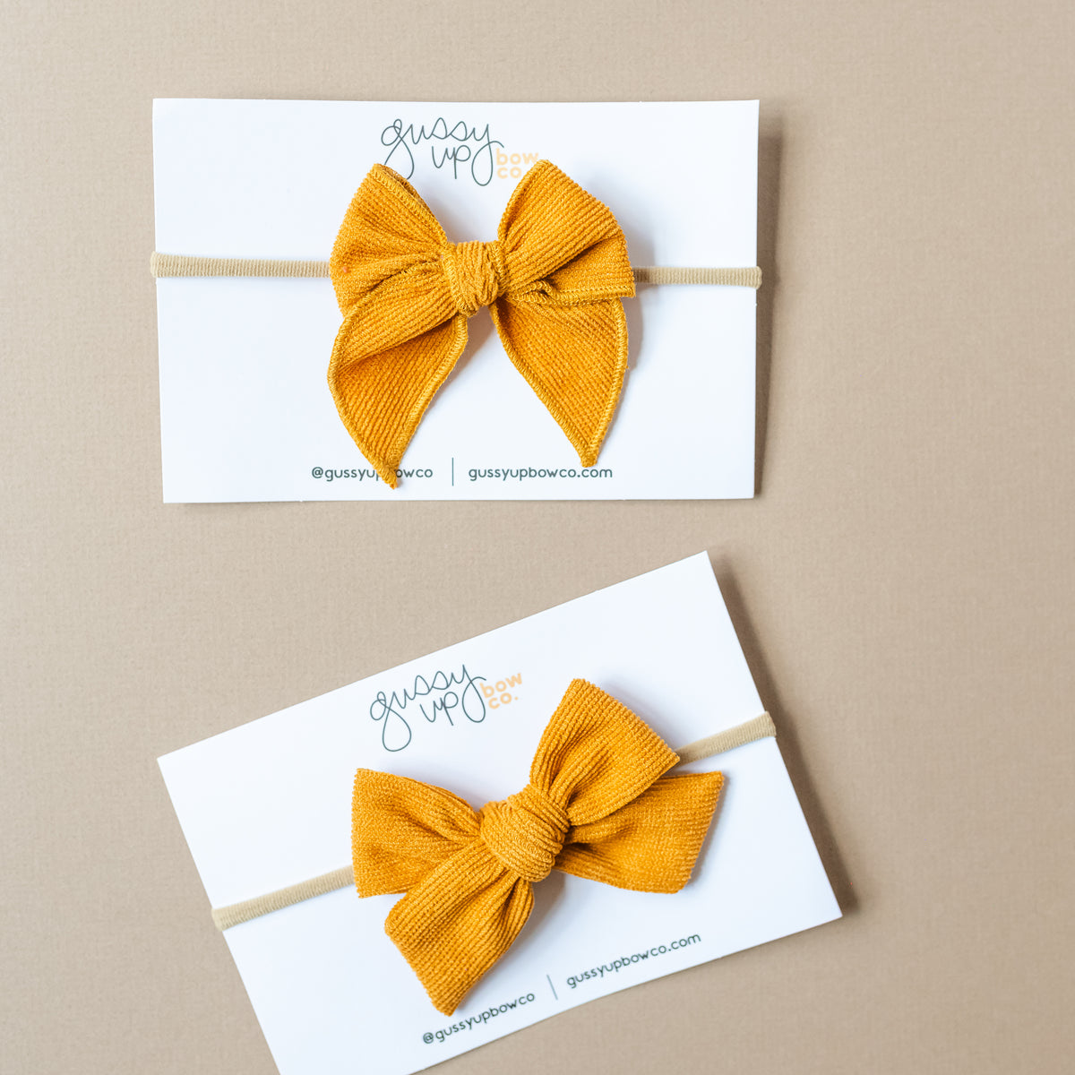 Mustard Corduroy | Whimsy Bow