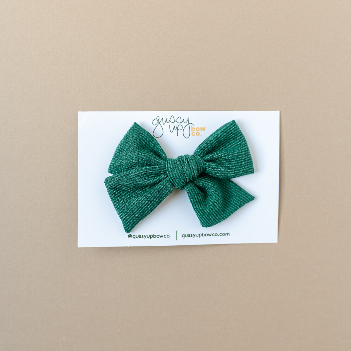 Evergreen Corduroy | Classic Bow