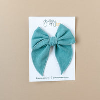 Slate Corduroy | Whimsy Bow