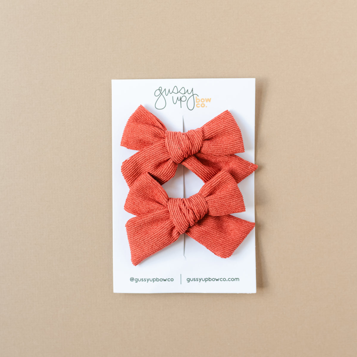 Poppy Corduroy Classic Pigtail Set