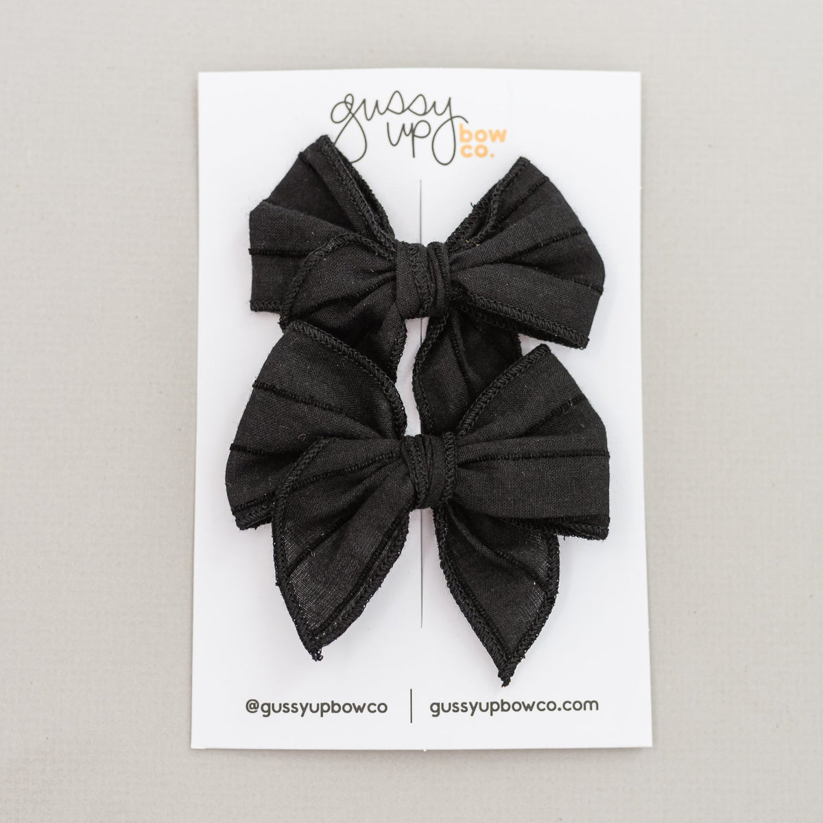 Black Whimsy Pigtail Set